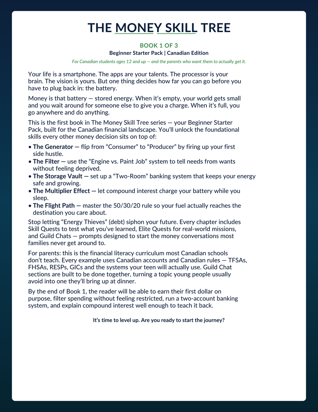 The Money Starter Pack – Canadian Edition (Book 1)