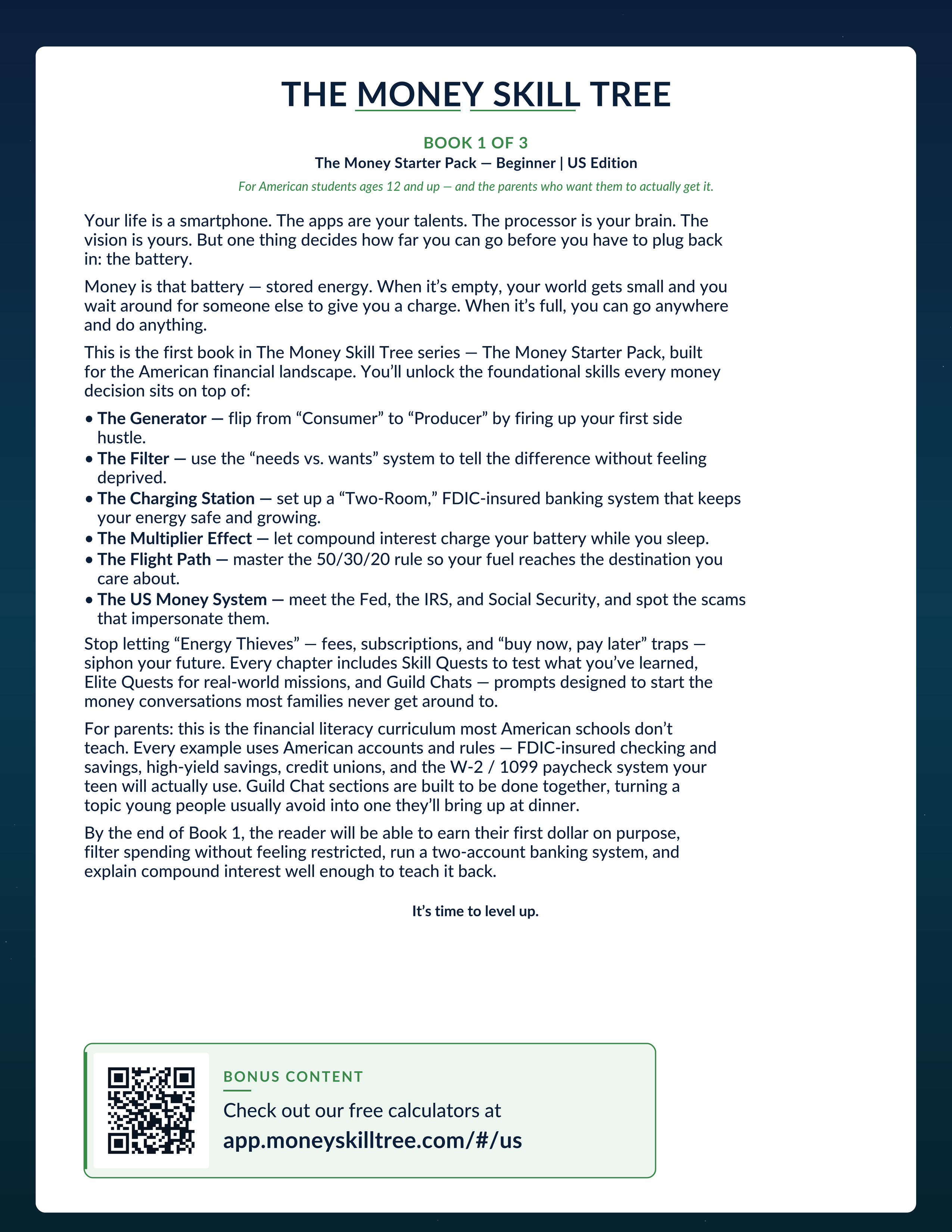 The Money Starter Pack – US Edition (Book 1) — Coming Soon